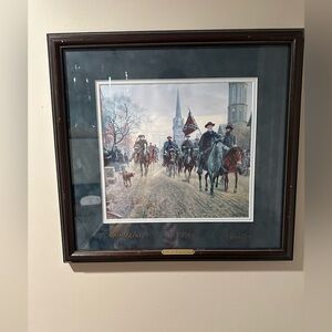 limited signed, numbered print titled "Lee at Fredericksburg" Mort Kunstler